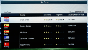 A range of scouts to choose from